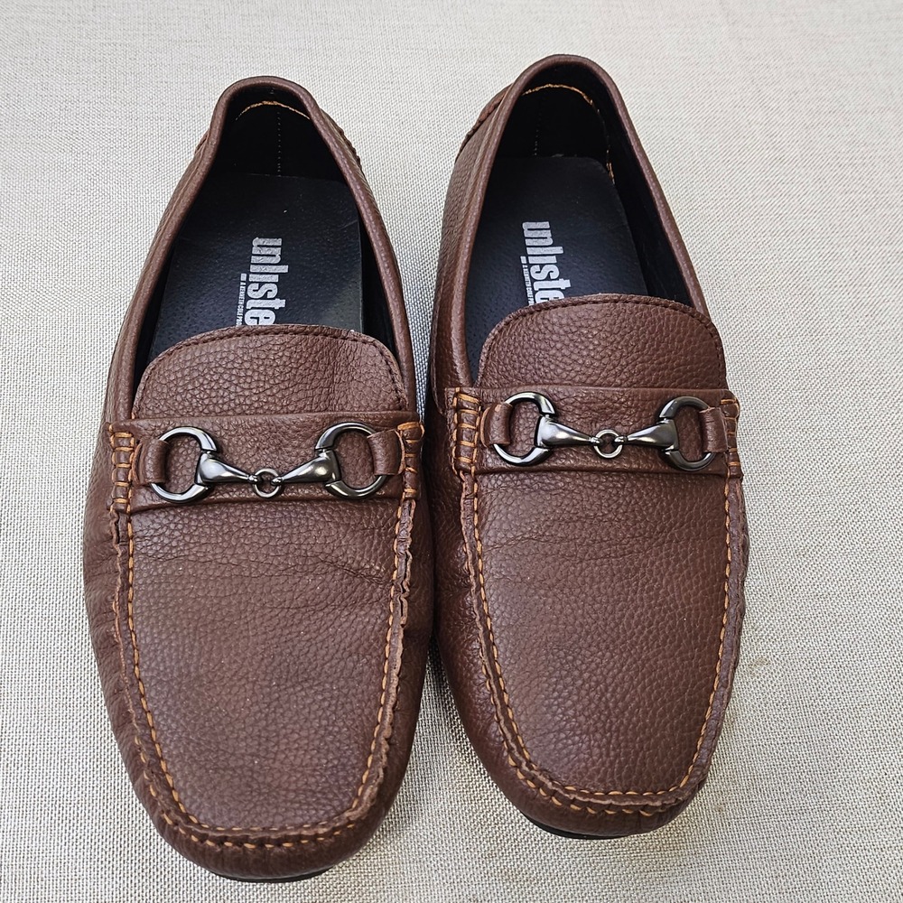 Kenneth Cole Unlisted Hope Lake Mens 8 Brown Bit Driving Loafers Slip On Shoes